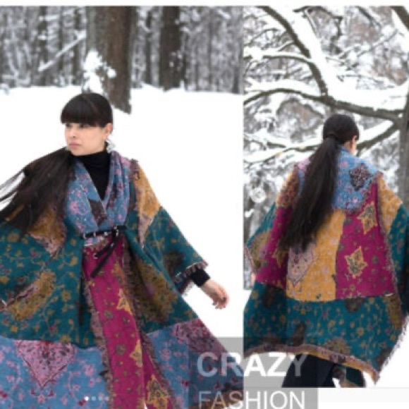 Zara Atelier Patchwork Poncho Limited Edition - Picture 10 of 13